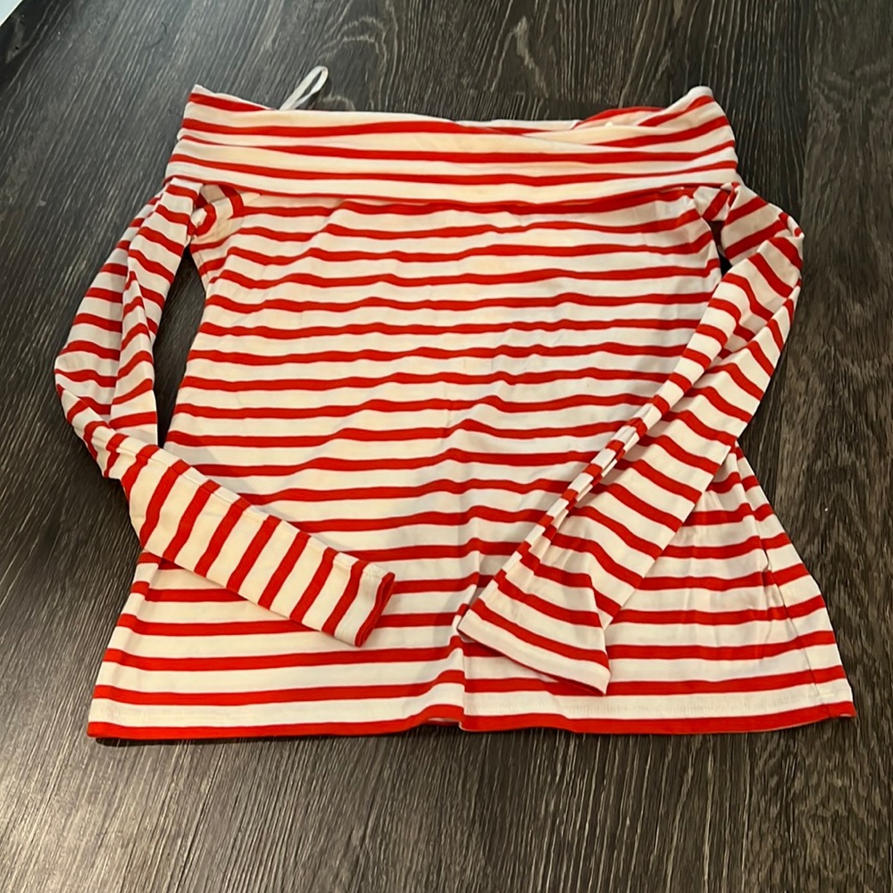 J crew off the shoulder shirt